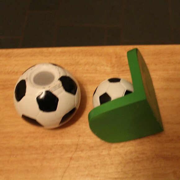 Porcelain Soccer Ball Bank and Book end - Picture 4 of 4